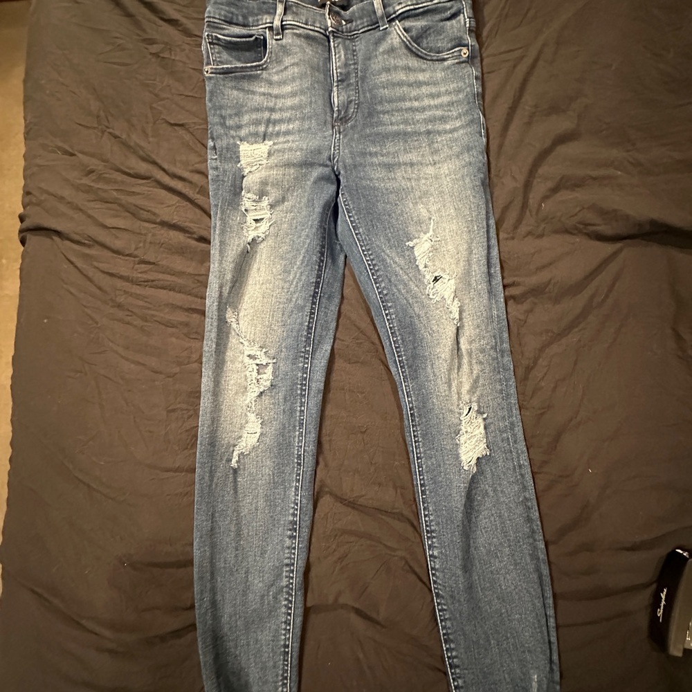 Express high rise ankle legging stretch size 8
